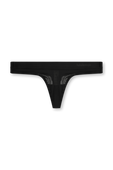תמונה קידמית של Nulu Mesh Logo Dipped-Waist Thong