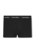 תמונה קידמית של 3 Pack Low Rise Trunks in Black