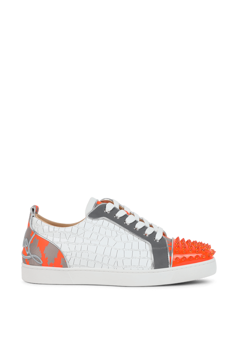 נעלי סניקרס לבנות מדגם פאן לו ג'וניור ספייקס CHRISTIAN LOUBOUTIN