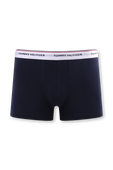 תמונה אחורית של Triple Pack Trunks in Navy Stretch Cotton
