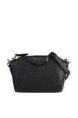 תמונה קידמית של Nano Antigona Bag in Black Grained Leather