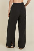 תמונת דוגמן אחורית של Stretch Woven Wide-Leg High-Rise Pant REG*