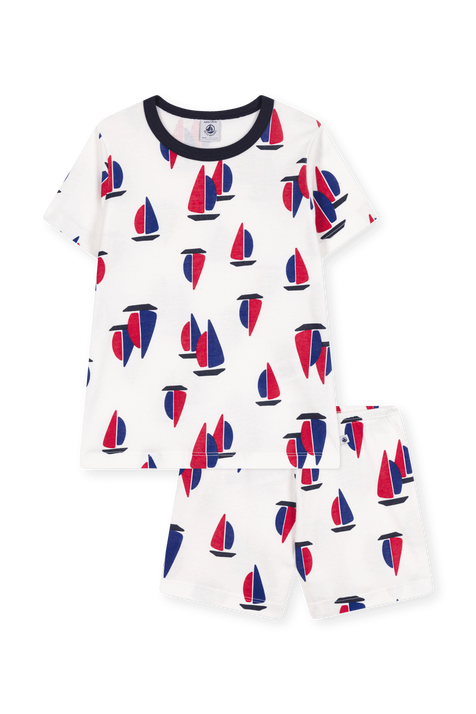 סט פיג'מה קצרה - גילאי 6-12 שנים PETIT BATEAU