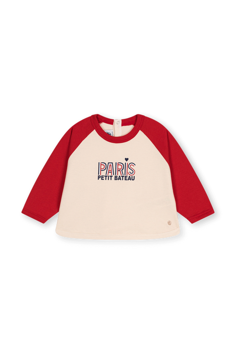 סווטישרט פריז - 3-12 חודשים PETIT BATEAU