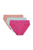 תמונה קידמית של UnderEase Mid-Rise Bikini Underwear- 3Pack