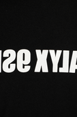תמונת תקריב של Mirrored Logo Tee in Black