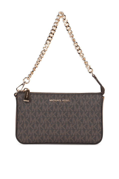 תיק צ'יין פוש בגודל מדיום בגוון חום MICHAEL KORS