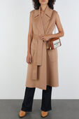 תמונת דוגמן קידמית של Canvas Logo Mini Bag in Beige and Brown