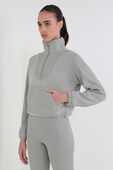 Brushed Softstreme Ribbed Half Zip תמונת דוגמן קידמית של Brushed Softstreme Ribbed Half Zip
