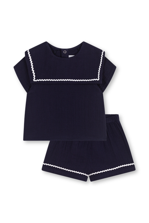 חליפת מלחים - גילאי 18-36 חודשים PETIT BATEAU