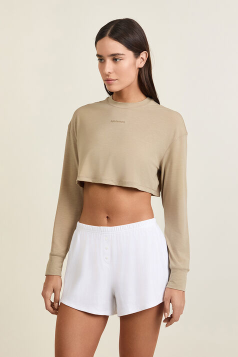 Train Natural Hand Jersey Crop LS LULULEMON