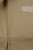 תמונת תקריב של Half Zip Hoodie in Brown