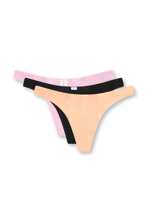 Wundermost Ultra-Soft Nulu Dipped-Waist Thong Underwear 3 Pack LULULEMON