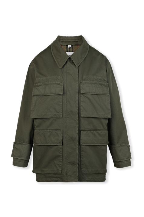 Military Logo Jacket in Green BURBERRY