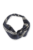 תמונת תקריב של Front Headband in Blue