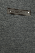 תמונה אחורית של Double Face Blouson in Grey