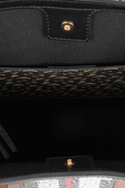 תמונת פנים של Monogram Stripe Tote Bag in Brown