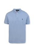 תמונה קידמית של Short Sleeve 2 Buttons Polo Shirt in Blue