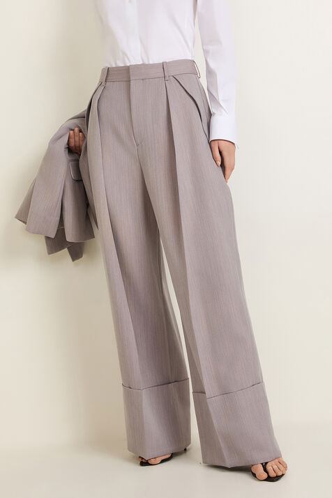 מכנסיים מחוייטים בגזרה רחבה VICTORIA BECKHAM