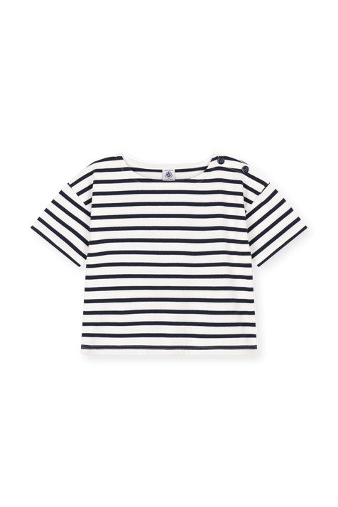 חולצת טי פסים - גילאי 3-5 PETIT BATEAU