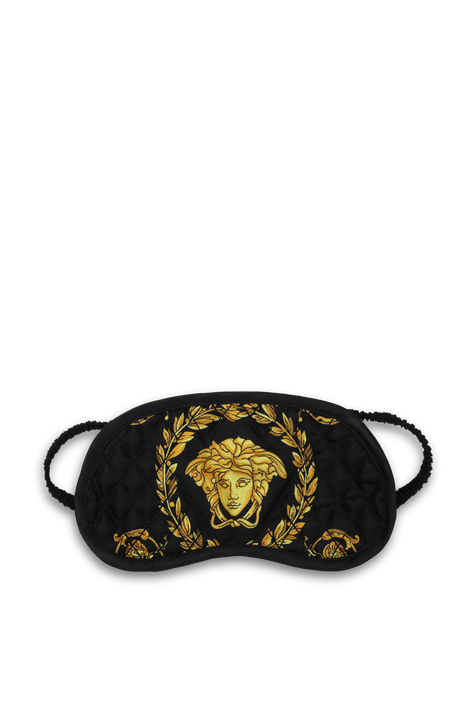 כיסוי עיניים שחור ממשי עם הדפס בארוק VERSACE