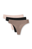 תמונה קידמית של Inviswear Mid Rise Thong Lace 3 pack
