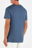 תמונת דוגמן אחורית של V Neack Logo Tee in Blue