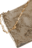 תמונת תקריב של Gold Pixel Shoulder Bag