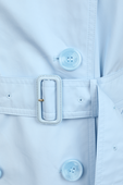 תמונת תקריב של Waterloo Long Coat in Blue