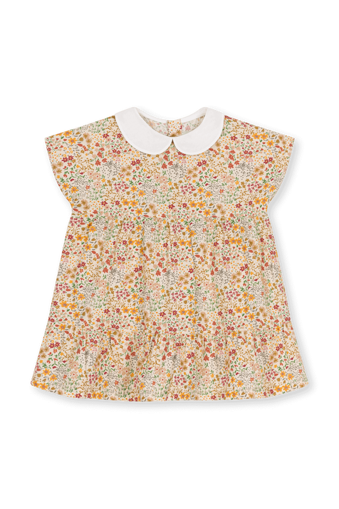 שמלה עם צווארון בייבי - גילאי 18-36 חודשים PETIT BATEAU