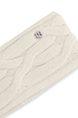 תמונת תקריב של Cable-Knit Fleece-Lined Ear Warmer
