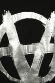 תמונת תקריב של Double Anarchy Tshirt in Black
