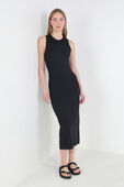 All Aligned Ribbed Midi Dress תמונת דוגמן קידמית של All Aligned Ribbed Midi Dress