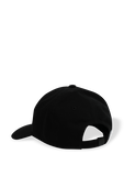 תמונה אחורית של Black Baseball Cap With Logo