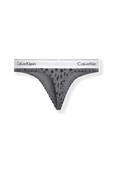 תמונת תקריב של Cheetah Savannah Thong in Grey