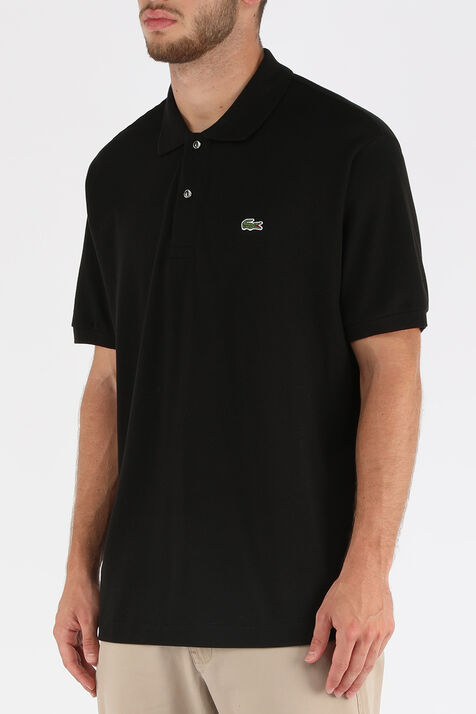 חולצת פולו מכותנה עם לוגו LACOSTE