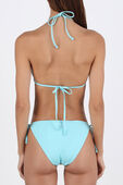 תמונת דוגמן אחורית של Triangle Bikini Top in Blue
