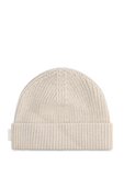 תמונה קידמית של Close-Fit Wool-Blend Ribbed Knit Beanie