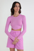 תמונת דוגמן קידמית של Hold Tight Cropped LS T-Shirt