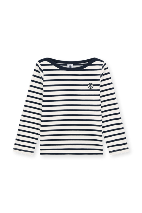 חולצת פסים מכותנה אורגנית - גילאי 3-5 PETIT BATEAU