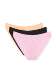 Wundermost Ultra-Soft Nulu Mid-Rise Bikini Underwear 3 Pack תמונה קידמית של Wundermost Ultra-Soft Nulu Mid-Rise Bikini Underwear 3 Pack