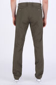 תמונת דוגמן אחורית של Slim Fit Pants in Army-Green