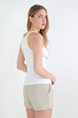 תמונת דוגמן אחורית של Hold Tight Thin Strap Racerback Tank Top