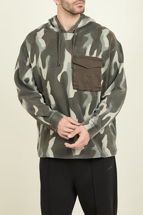 סווטשירט קפוצ'ון ARMANI EXCHANGE