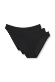 Wundermost Ultra-Soft Nulu Mid-Rise Bikini Underwear 3 Pack תמונה קידמית של Wundermost Ultra-Soft Nulu Mid-Rise Bikini Underwear 3 Pack