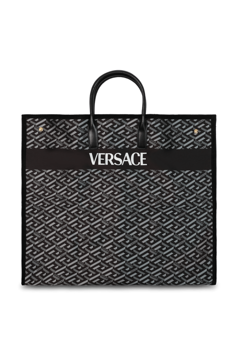 מתלה בגדים לנסיעות בפרינט מונוגרמי VERSACE