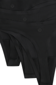 תמונת תקריב של Wundermost Ultra-Soft Nulu Dipped-Waist Thong Underwear 3 Pack