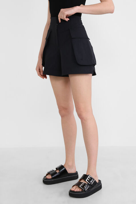 Relaxed-Fit Super High Rise Cargo Short