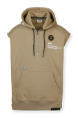 תמונת פנים של Half Zip Hoodie in Brown