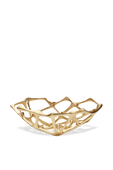 תמונה קידמית של קערת בון אבסטרקטית זהובה